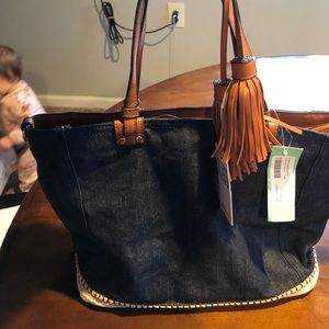 Dark denim purse